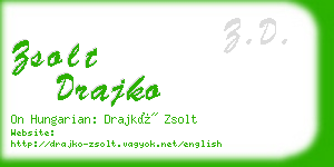 zsolt drajko business card